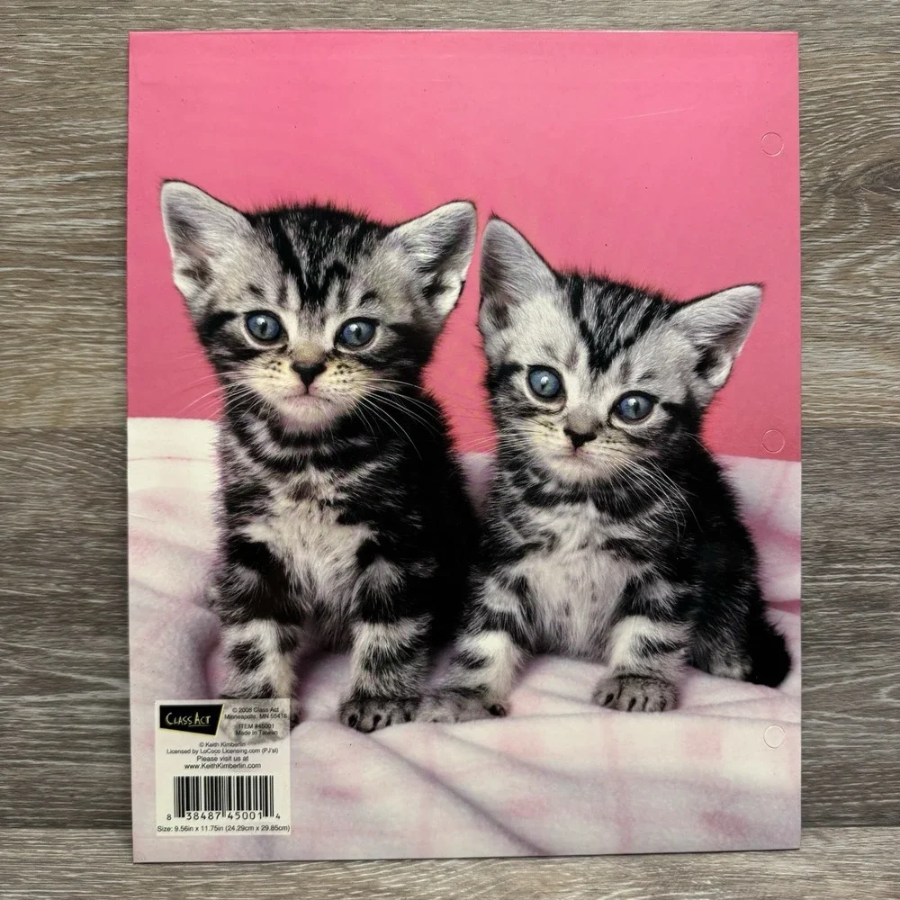 Keith Kimberlin Signature Folders Kitten Cat Lot Of 2 Class‎ Act 3 Hole 2008